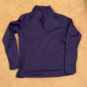 North Face Dark Purple Quarter zip